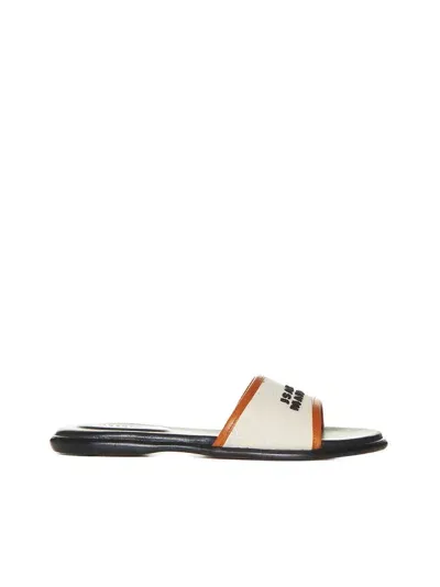 Isabel Marant Sandals In Ecru/cognac