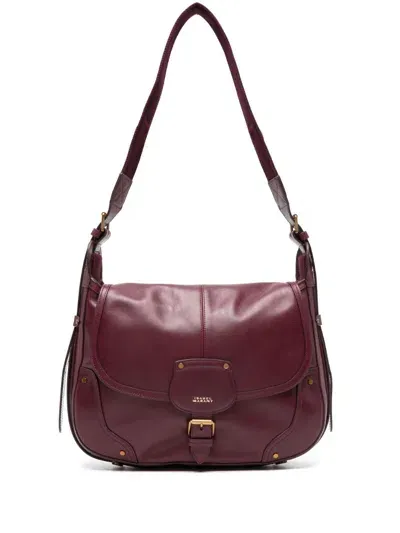 Isabel Marant Sierra Cross Body Bag In 80by - Burgundy