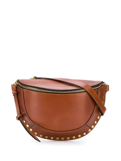 Isabel Marant Skano Leather Beltbag In Brown