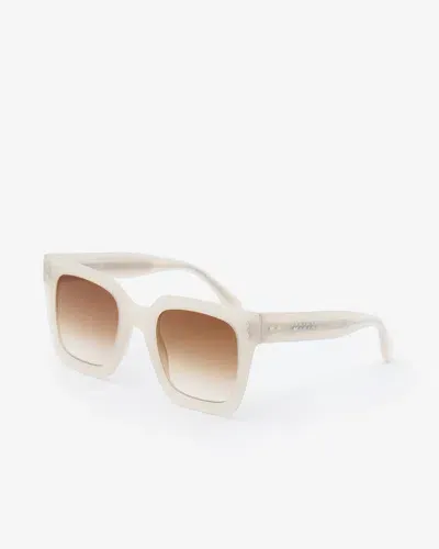 Isabel Marant Sonnenbrille Ekly In White