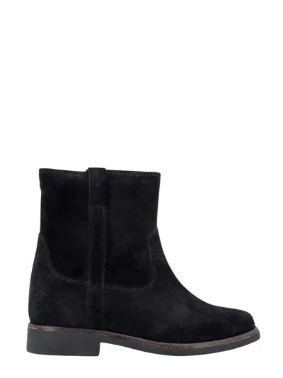 Isabel Marant Suede Ankle Boots In Black