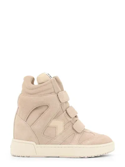 Isabel Marant Suede Sneakers In Beige