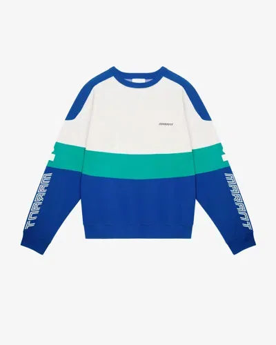 Isabel Marant Sweatshirt Kivin Mit Logo In Blue