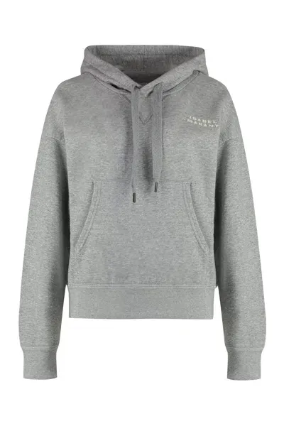 Isabel Marant Sylla Cotton Hoodie In Grey