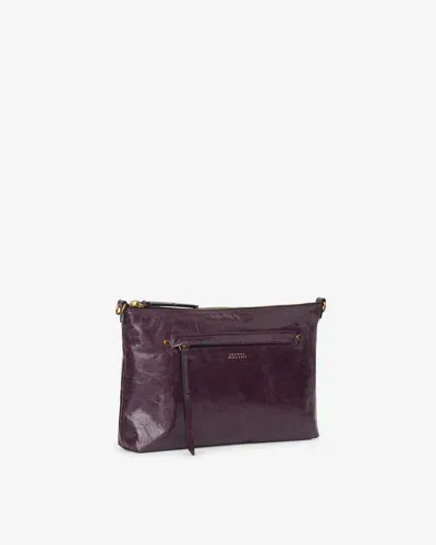 Isabel Marant Nessah Bag In Dark Plum