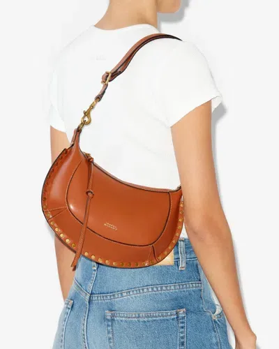 Isabel Marant Oskan Moon Bag In Cognac