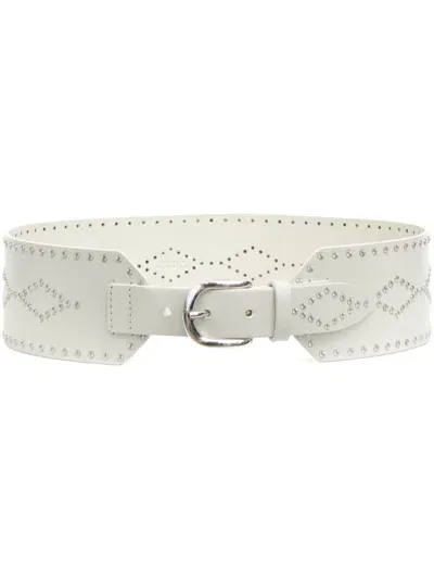 Isabel Marant Telma Belt In Chalk-silver