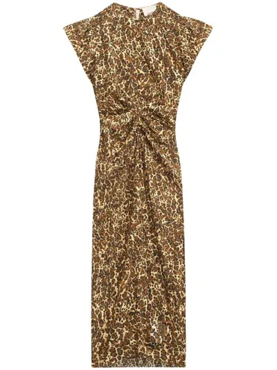 Isabel Marant Terena Dress In Brown