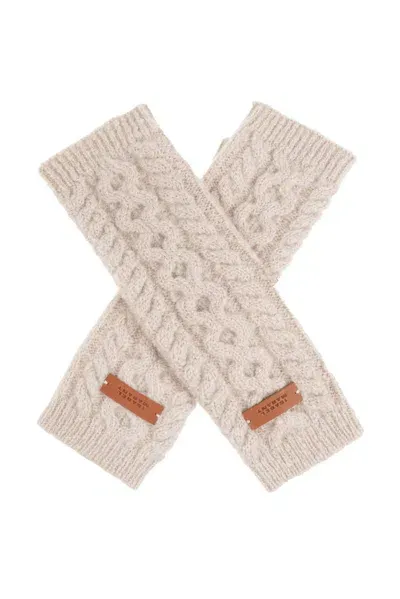 Isabel Marant Treva Fingerless Gloves In Beige