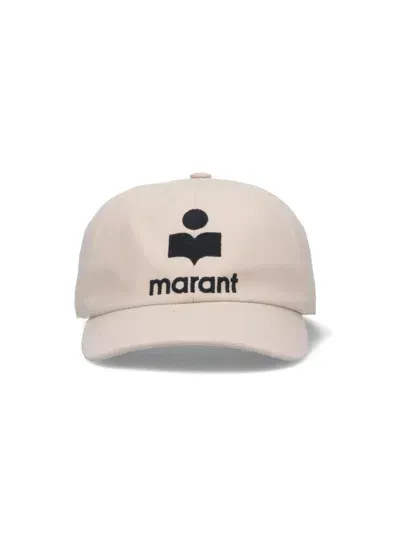 Isabel Marant Tyron Baseball Hat In Cream