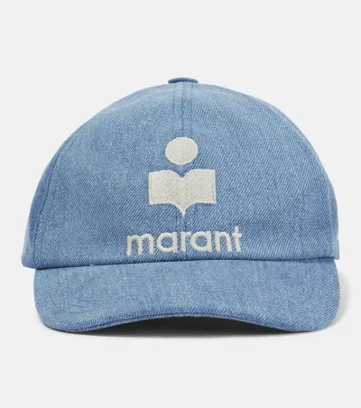 Isabel Marant Tyron Denim Baseball Cap In Blue