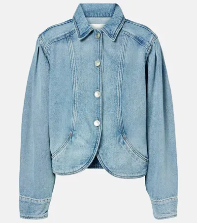 Isabel Marant Valette Denim Jacket In Blue