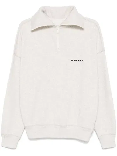 Isabel Marant Weloyan Sweatshirt In Beige