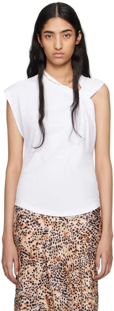 Isabel Marant White Nadya Tank Top In 20wh White