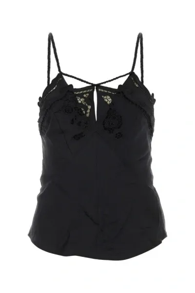 Isabel Marant Joys Spaghetti Strap Top In Black