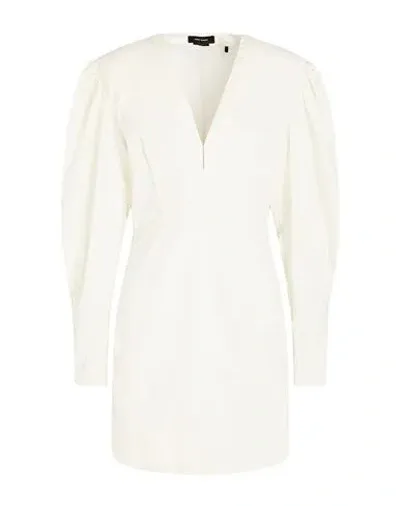 Isabel Marant Stella Ruched Lyocell-blend Mini Dress In White