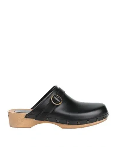 Isabel Marant Thalie Buckled Studded Leather Clogs In Black