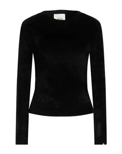 Isabel Marant Velvet Knitted Jumper In Black