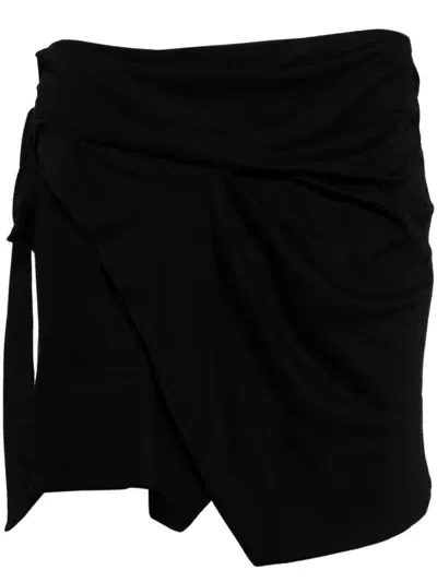 Isabel Marant Wrap Skirt In Black  