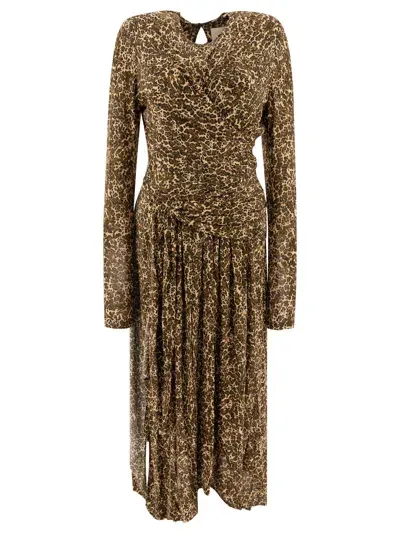 Isabel Marant Zeidi Dresses In Brown