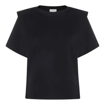 Isabel Marant Zelitos Organic Cotton T-shirt In Black