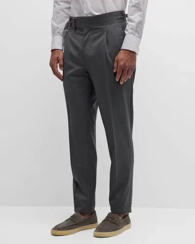 Isaia Men's Casalnuovo Suit Trousers In Black