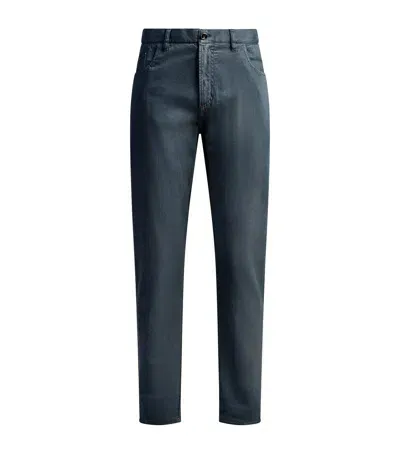 Isaia Slim Jeans In Blue