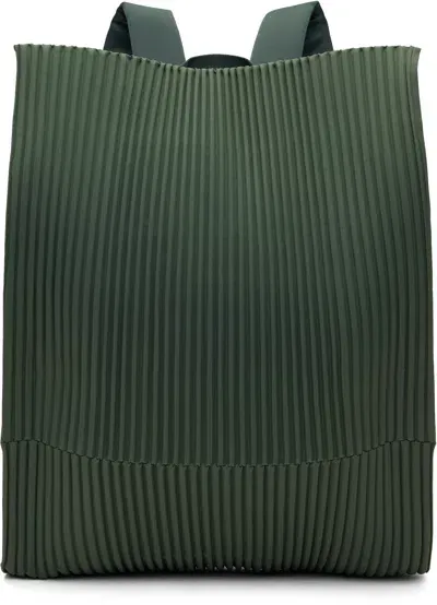 Issey Miyake Green Pleats Backpack