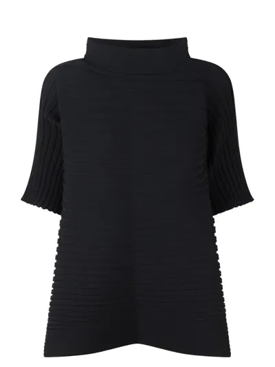 Issey Miyake Pleats Please Bounce Knit In Black