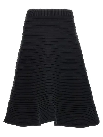 Issey Miyake Pleats Please  Pleated Skirt In Black