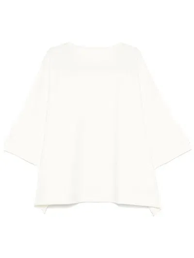 Issey Miyake Square Rib Ap Sweater In White