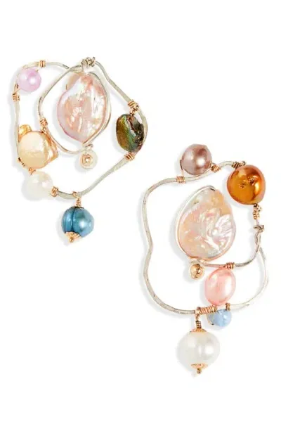 Isshi Perla Mismatched Earrings In Galaxy