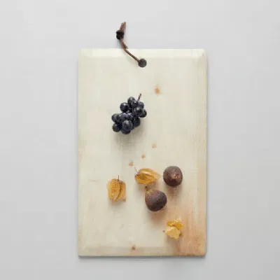 Itza Wood Wood Serving Board In Blonde Cedar - Short