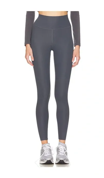 Ivl Collective Rib Legging In Iron