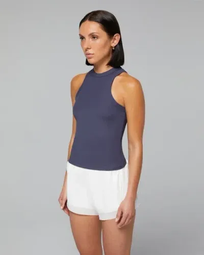 Ivl Collective Rib Tank In Odyssey Gray