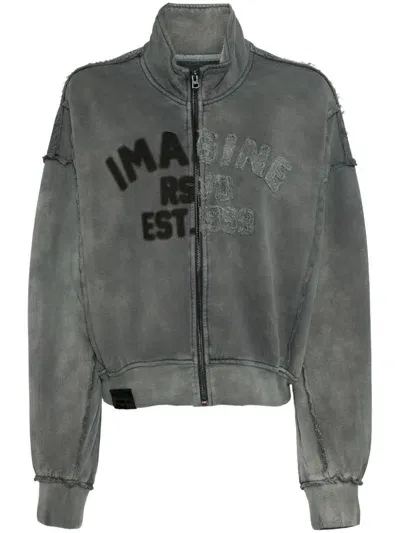 Izzue Zipped Jacket In 灰色