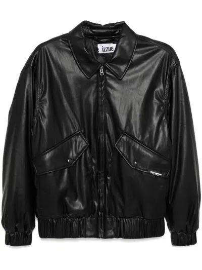 Izzue Zipped Jacket In Black