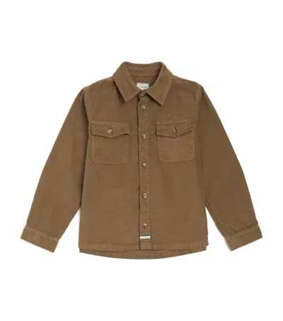 J & Josh Kids' Corduroy Long-sleeve Shirt In Brown