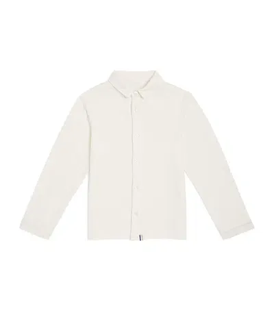 J & Josh Kids' Stretch-cotton Shirt In White