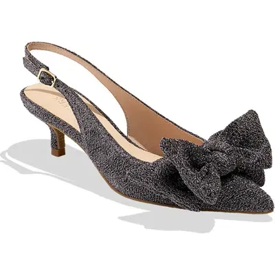 Jack Rogers Debra Slingback Pointed Toe Pump In Anthracite