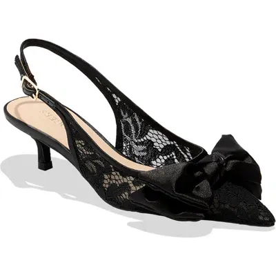 Jack Rogers Debra Slingback Pointed Toe Pump In Black