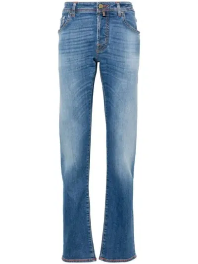 Jacob Cohen Nick Mid-rise Slim-fit Jeans In Blue