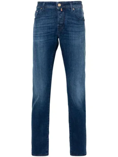 Jacob Cohen Bard Limited Edition Mid-rise Slim-fit Jeans In Blue