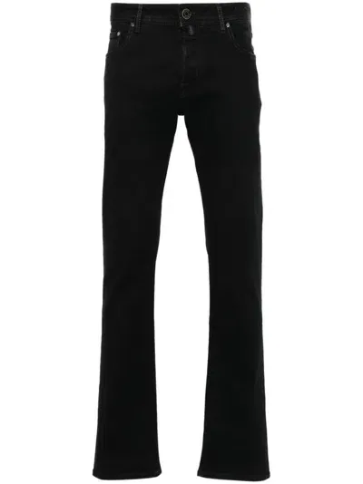 Jacob Cohen Nick Slim-fit Trousers In Black