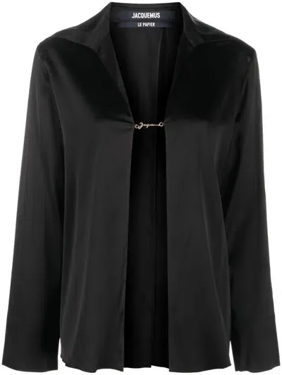 Jacquemus Black Shirt  213sh103 Woman