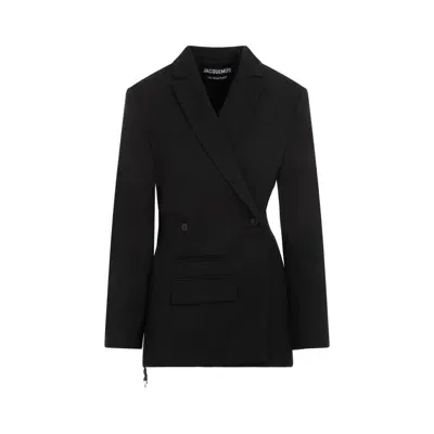 Jacquemus La Veste Tibau In Black