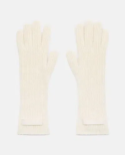 Jacquemus Grosgrain Wool Gloves In Neutrals