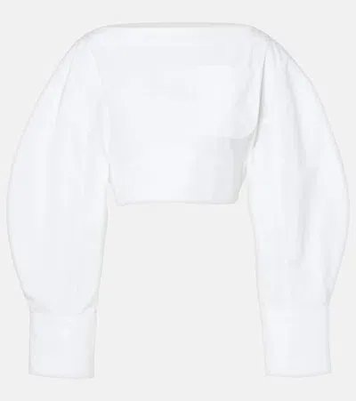 Jacquemus La Chemise Barco Cotton Shirt In White