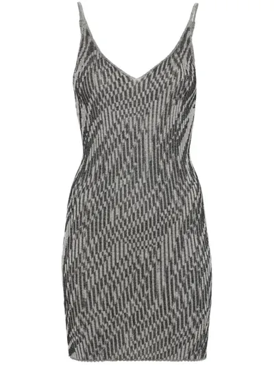 Jacquemus La Mini Robe Dress In Grey