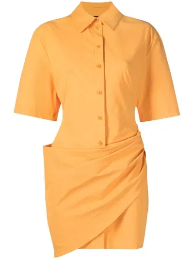 Jacquemus La Robe Camisa In Orange